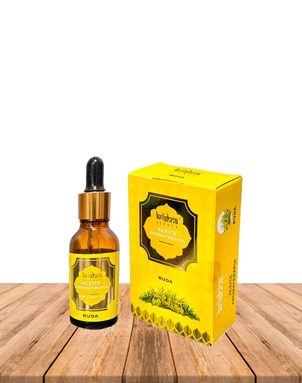 Aceite aromático Krishna 25ml Ruda con gotero.