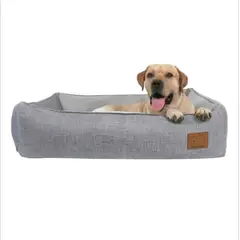 GENERICO - Cama Colchoneta para Mascotas Gris 107x82x20 cm