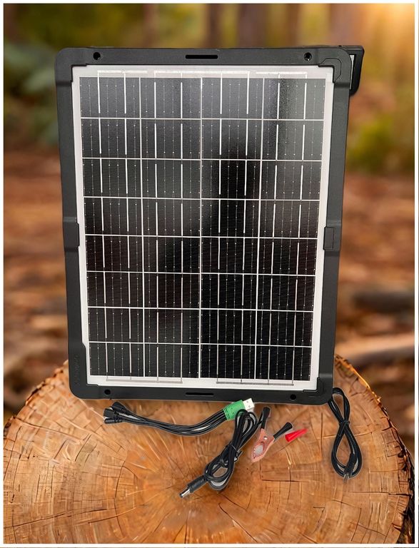 Panel Solar Portátil 30W 18V Adaptador de carga Múltiple Cable USB