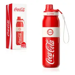 COCA COLA - GERM Termo Energía Clásico Oficial 580ml Frío O Caliente Vaso Térmico Rojo