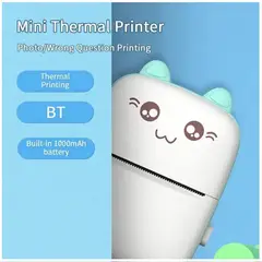 STARTECHOFFICE - Mini Impresora Térmica Portátil de etiquetas Inalámbrica con 5 rollos Adhesivo