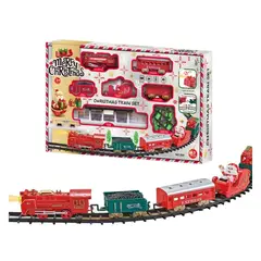 GENERICO - TREN DE NAVIDAD 43 PIEZAS CON LUZ Y SONIDO 7,9 METROS DE RIEL