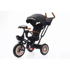 KIDSCOOL - Triciclo Multifuncional 360° Negro