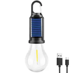 GENERICO - Ampolleta Solar Led Camping Luz Cálida