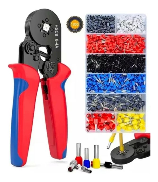Alicate Prensa Terminal Conjunto Kit De 1200pcs