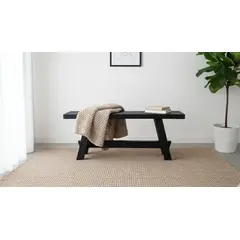 GENERICO - Banqueta de madera Negra 100 cm