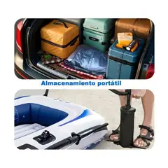 GENERICO - Bote Inflable Para 2 Personas Capacidad 168kg 195x100cm