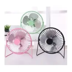 GENERICO - Mini Ventilador Mesa - Escritorio Portatil Carga Con Usb color NEGRO
