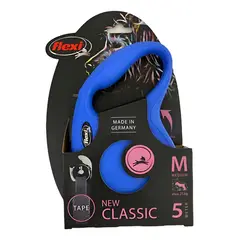 FLEXI - Correa Retráctil Para Perro Classic Talla M Max. 25kg - Azul