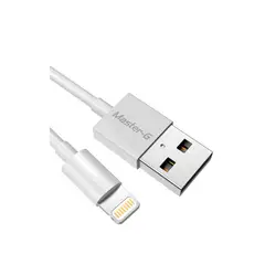 MASTER G - Cable De Carga Rápida Usb A Lightning Mgcalig Color Blanco