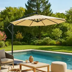 SPAZZIO - QUITASOL NEW BANANA TAUPE 3M SIN BASE