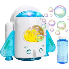 GENERICO - Máquina de Burbujas Juguete Lanza Burbujas Burbujero a Pilas Pistola Lanza Burbujas Automática