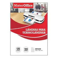 GENERICO - Micas Para Termolaminar Oficio 125 Mic 100 Unidades