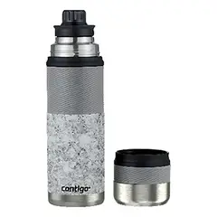 CONTIGO - Termo al vacío Contigo® de acero inoxidable Thermalock 739 ml, plateado, a prueba de fugas