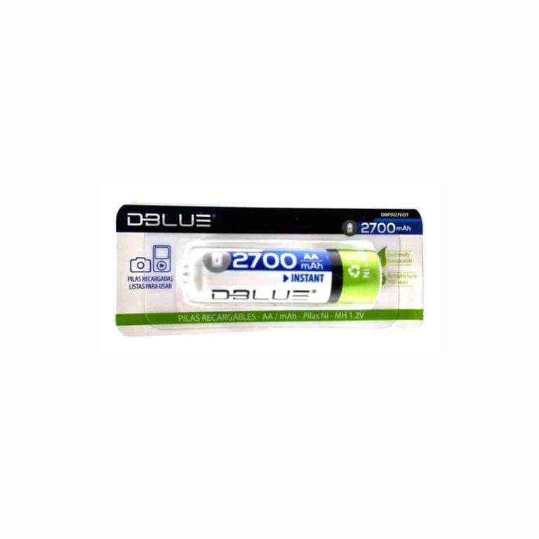 AA2700mAh Recargable DBPR2700T + energia reutilizable y capacidad superior