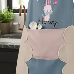 GENERICO - Delantal De Cocina Impermermeable Bolsillo Y Toallas