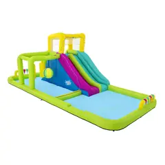 BESTWAY - Parque Castillo Tobogan Acuático Inflable Splash Course 7.1mx3.1mx2.65m