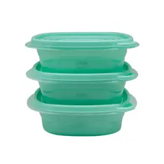 KEEP - Set 3 Contenedores Lilas Apilables PP 950 Ml Keep.