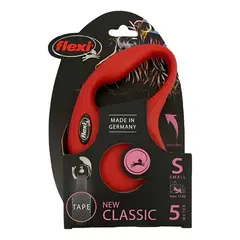 FLEXI - Correa Retráctil Para Perro Classic Talla S Max. 15kg - Rojo
