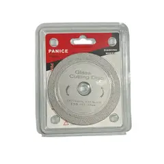 GENERICO - Disco De Corte Diamante Para Vidrio Esmeril Universal 115mm Color Plateado