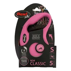 FLEXI - Correa Retráctil Para Perro Classic Talla S Max. 15kg - Rosa