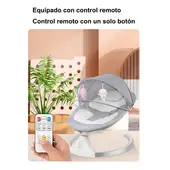 EVERSO - Silla Nido Mecedora Para Bebé Plegable Con Música Y Juguetes