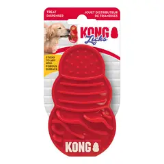 KONG - Licks Almohadilla Para Lamer Con Ventosas Talla S / M Rojo