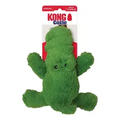 KONG - Juguete Para Perro Peluche Cozie Squeaks Sonido Talla M - Verde - Mediano