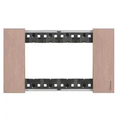 BTICINO - Placa 4 puestos Cobre