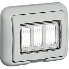 BTICINO - Placa 3 módulos Magic/Matix Ip55 S/adaptador