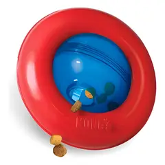 KONG - Gyro Dispensador De Alimento Para Perro Talla L 16+ Kg Rojo/azul