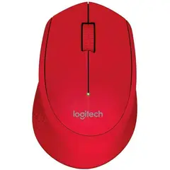 LOGITECH - M280 Mouse Inalámbrico, 2.4 GHz rojo
