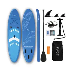 KAUT - Stand Up Paddle Inflable 11´ 6 Triple Quilla Capa Reforzada - Jorobada