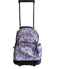 TOTTO - Morral Con Rueda Bomper Renglon Glitter 1I2 / Acuarela