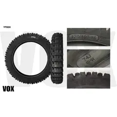VOX - Neumático YT-02X 120-100-18 motociclismo offroad enduro