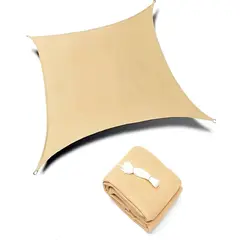 GENERICO - Lona toldo Vela 5x5 Cuadrada Vela para Sombra Parasol Permeable