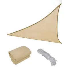 GENERICO - Lona toldo Vela 5 x 5 x 5 Triangular Vela para Sombra Parasol Permeable