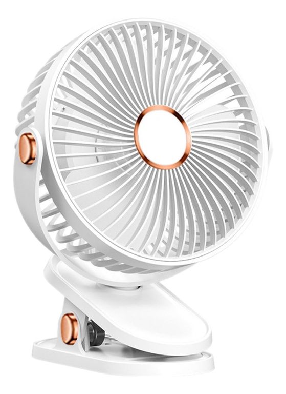 5 Velocidades Viento Fuerte Y Ventilador De Mesa Portátil Blanco