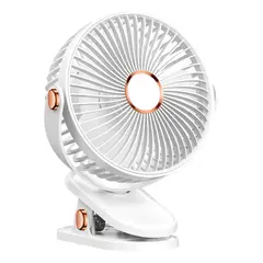 GENERICO - 5 Velocidades Viento Fuerte Y Ventilador De Mesa Portátil Blanco