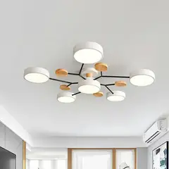 TATEE - Lámpara de techo 5+1 Tres colores de luz Blanco