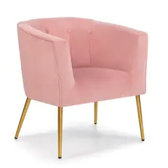 ELEMENT DESIGN - Poltrona Sitial Aurora Sillón Moderno 1 cuerpo Rosa de Terciopelo
