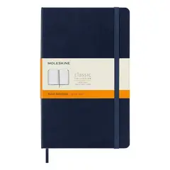 MOLESKINE - Libreta 13x21cm con Líneas Tapa Dura Azul Zafiro