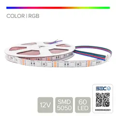 STOREFIX - CINTA LED 14.4W 12V 60L RGB (Rollo 5 mts)