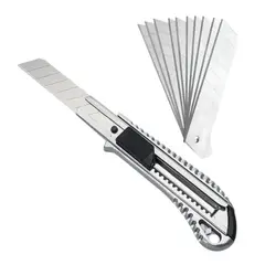 GENERICO - Cuchillo Cartonero Metalico 18mm Corta Carton