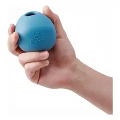 BECO PETS - Beco Dog Ball Rellenable Goma Natural Para Perro Talla S - Azul