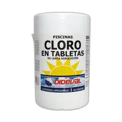DIDEVAL - Cloro En Tableta Para Piscinas 1 Kg
