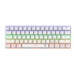 T-DAGGER - Teclado Arena Lite T-TGK321W-LIT Blanco