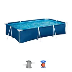 BESTWAY - Piscina estructural rectangular bomba