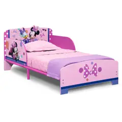 DELTA CHILDREN - Cama de madera interactiva Minnie Mouse sin colchon