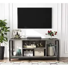 IDEEHOUSE - Rack Tv Mueble Color Gris 112x42x50cm